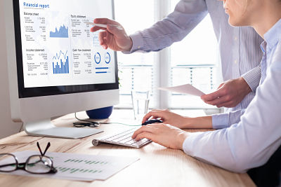 Accountants working together